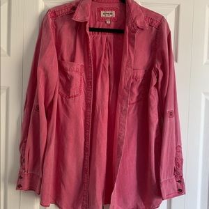 Pink button down